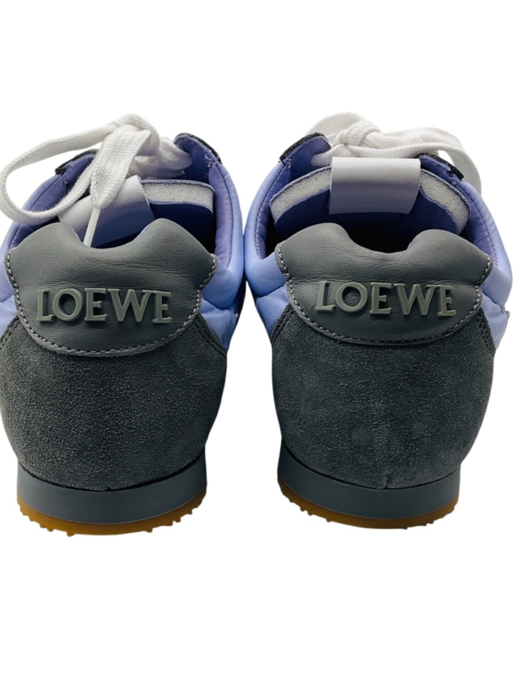 LOEWE LIGHT PURPLE / WHITE / DARK GRAY BALLET RUNNER SUEDE AND NYLON SNEAKERS - Picture 5 of 9